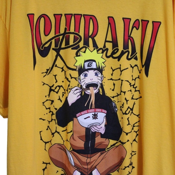 Naruto Shippuden‎ Gold Ramen T Shirt Men's 3X NWOT - Picture 3 of 4
